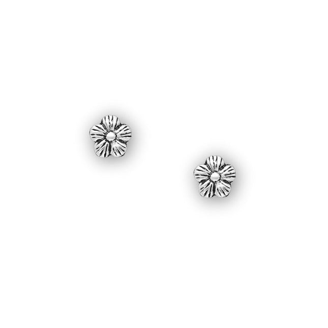 My Unique Style Mini oorknopjes floral - 925 zilver