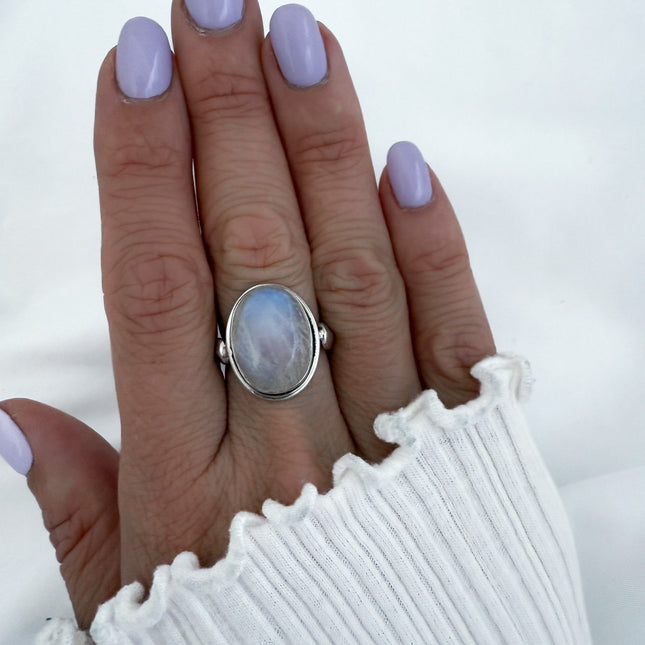 My Unique Style Moonlight Feather ring - 925 zilver