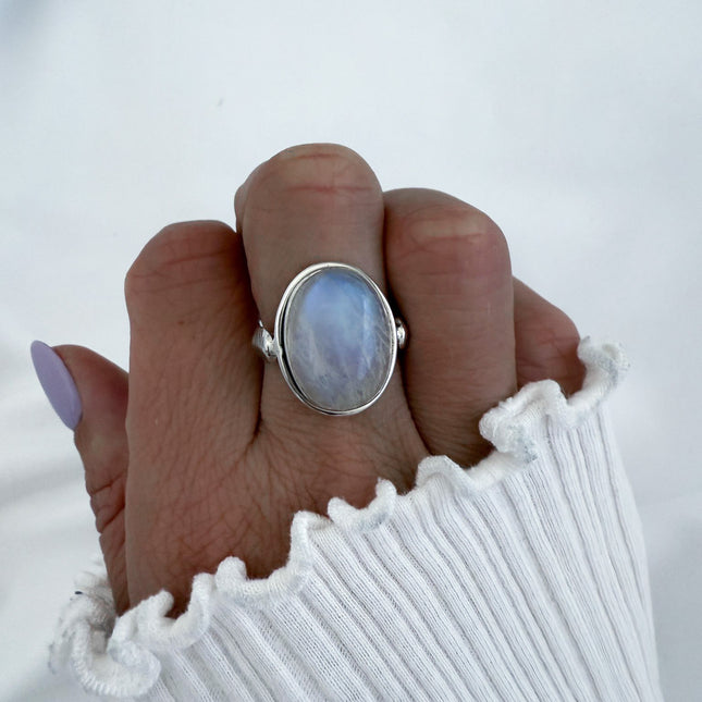 My Unique Style Moonlight Feather ring - 925 zilver