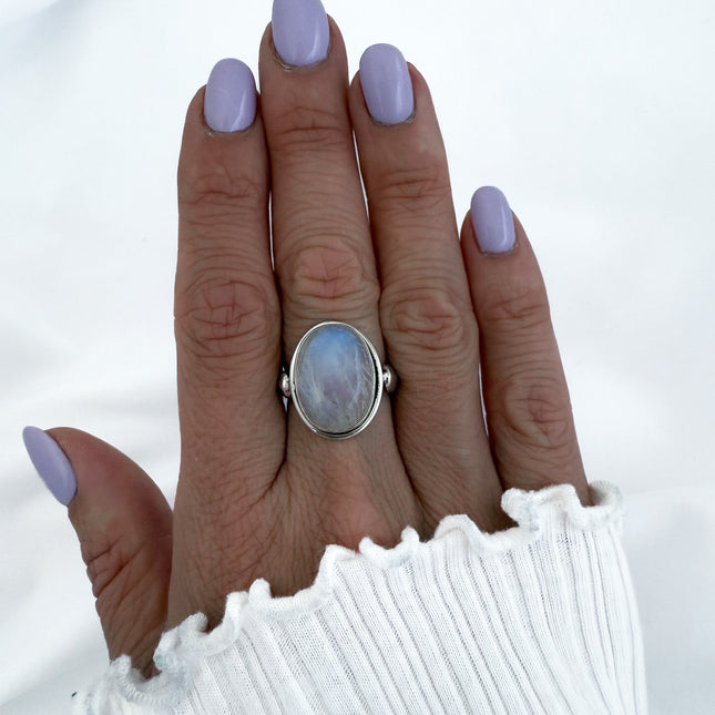 My Unique Style Moonlight Feather ring - 925 zilver