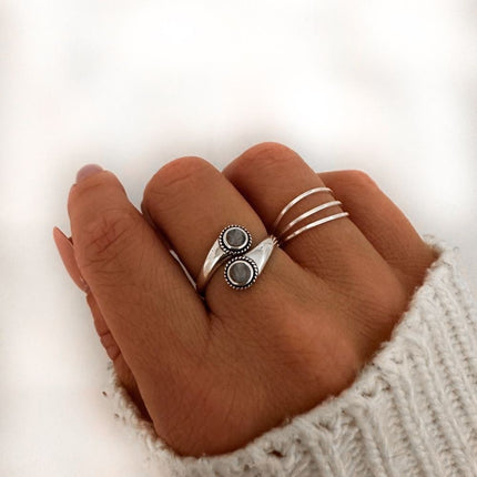 My Unique Style Moonstone ring Zeli - 925 zilver