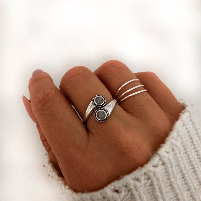 My Unique Style Moonstone ring Zeli - 925 zilver