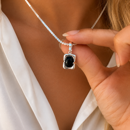 My Unique Style Onyx Beauty Ketting - 925 zilver