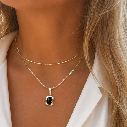 My Unique Style Onyx Beauty Ketting - 925 zilver