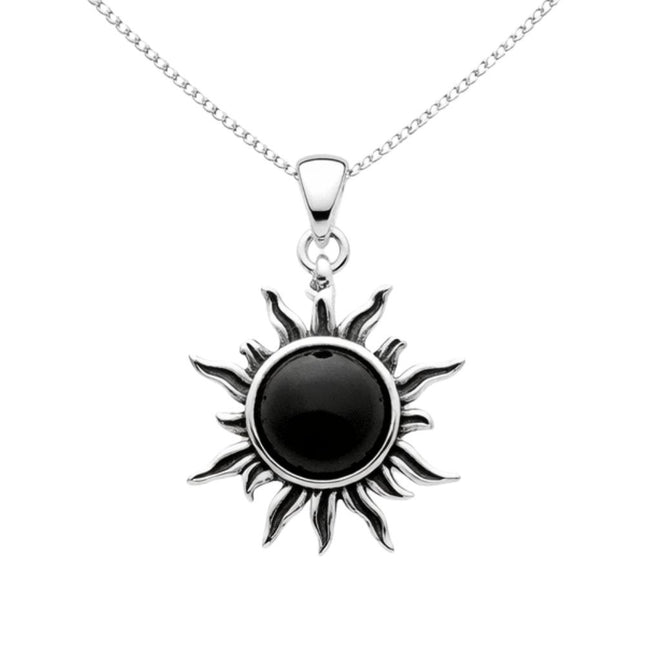 My Unique Style Onyx Sun ketting - 925 zilver