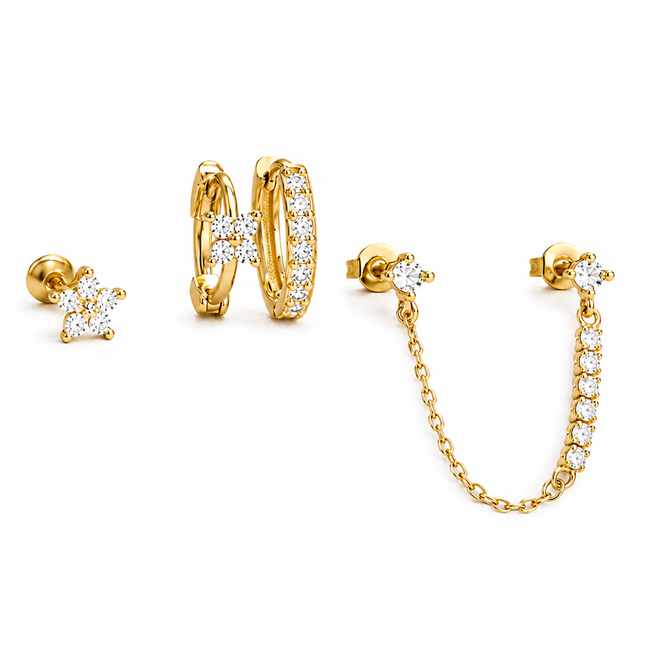 My Unique Style Oorbellen set Luxe goud
