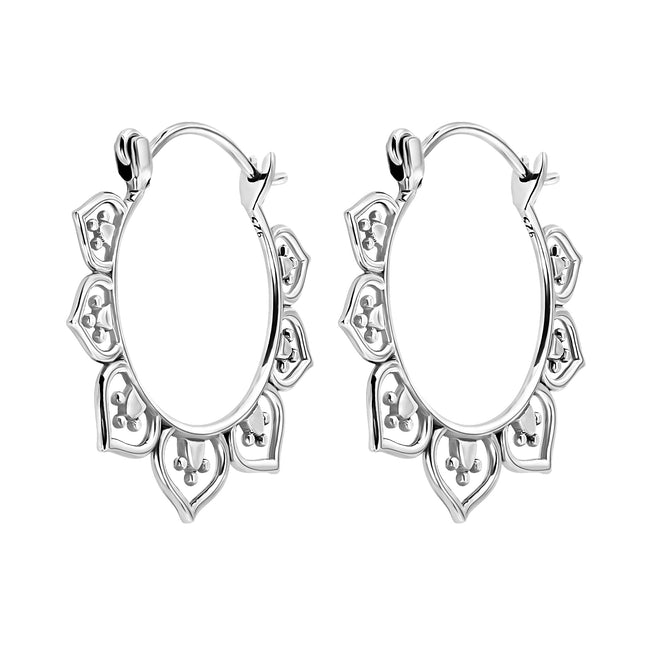 My Unique Style Oorhangers Lotus flower - 925 zilver