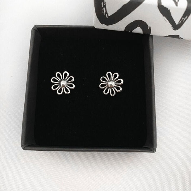 My Unique Style Oorknopjes Daisy flower - 925 zilver