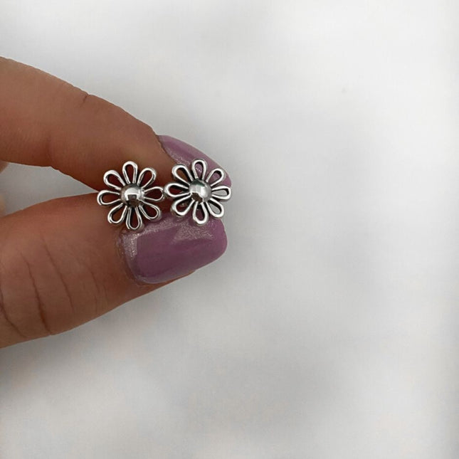 My Unique Style Oorknopjes Daisy flower - 925 zilver