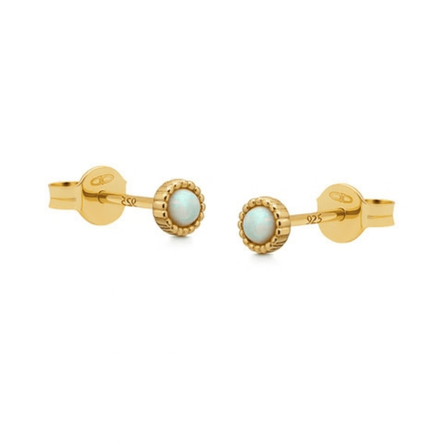 My Unique Style Oorknopjes Opal Skye - goldplated