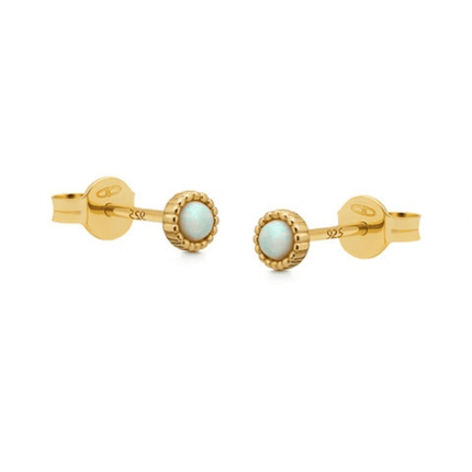 My Unique Style Oorknopjes Opal Skye - goldplated
