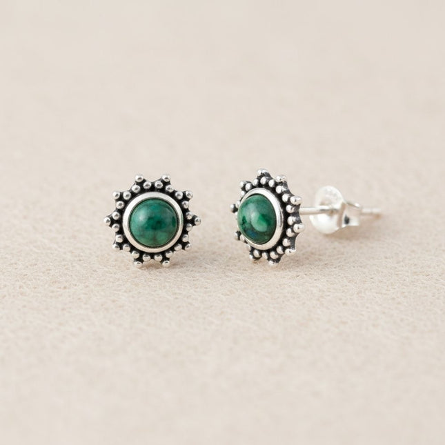 My Unique Style Oorknopjes Sun Turquoise - 925 zilver