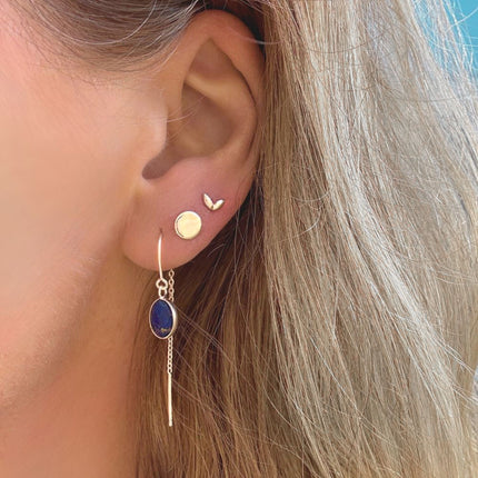 My Unique Style Oval Threader Lapis - 925 zilver