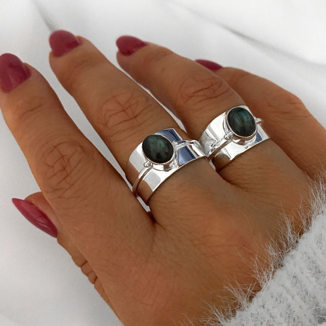 My Unique Style Percy Labradorite ring - 925 zilver
