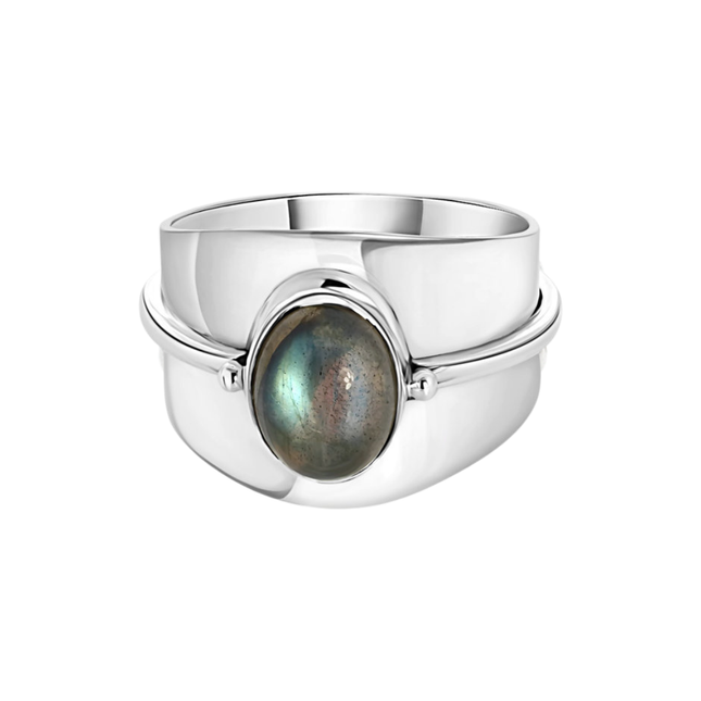 My Unique Style Percy Labradorite ring - 925 zilver