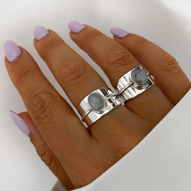 My Unique Style Percy Moonstone ring - 925 zilver