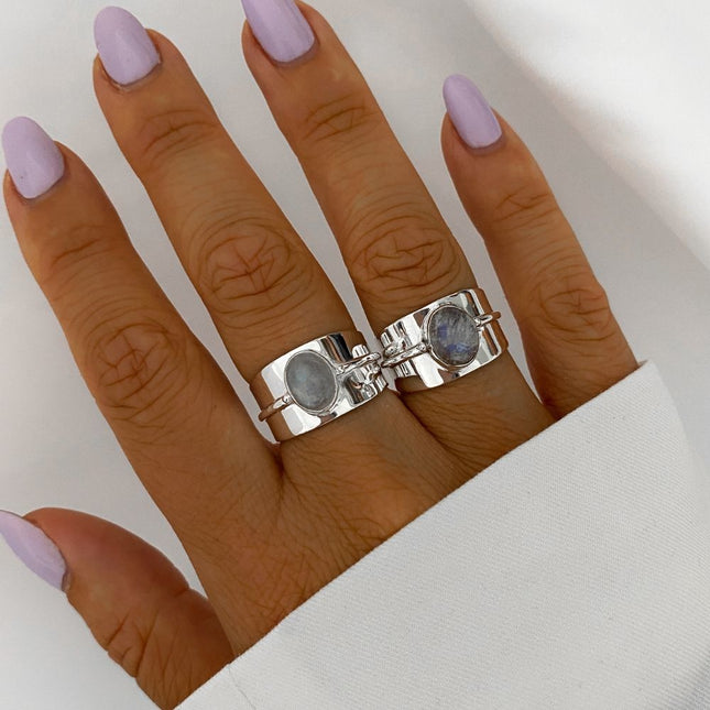 My Unique Style Percy Moonstone ring - 925 zilver