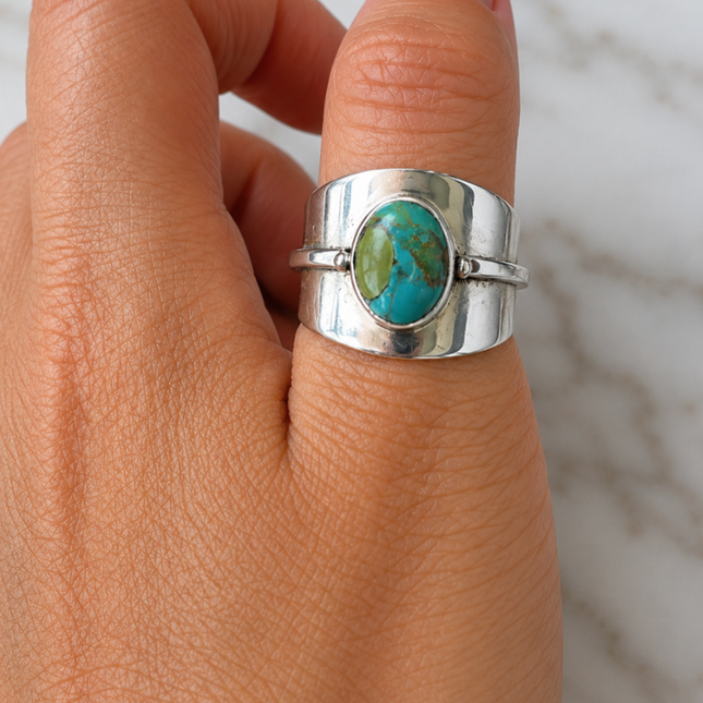 My Unique Style Percy ring Turquoise maat 17