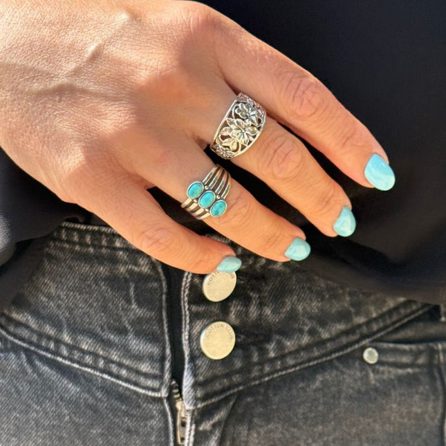 My Unique Style Ring Seda Turquoise - 925 zilver