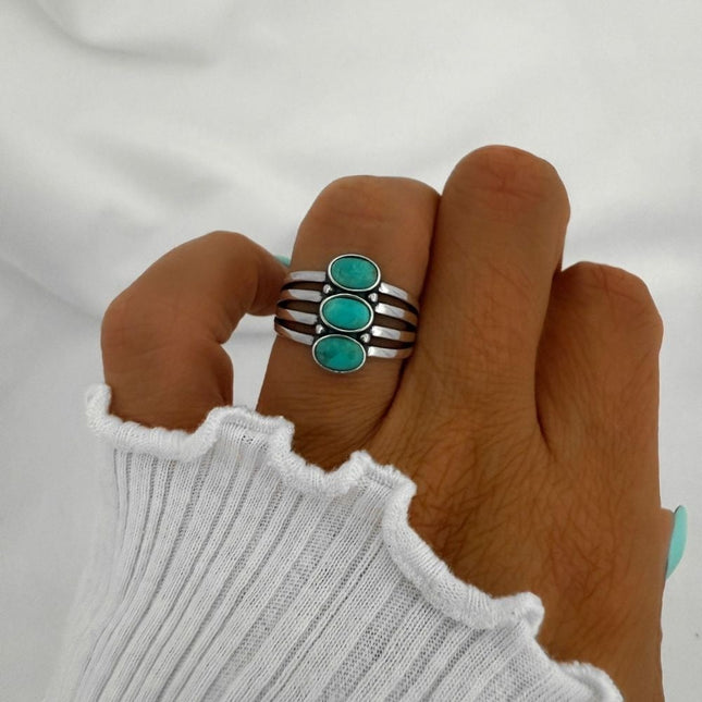 My Unique Style Ring Seda Turquoise - 925 zilver