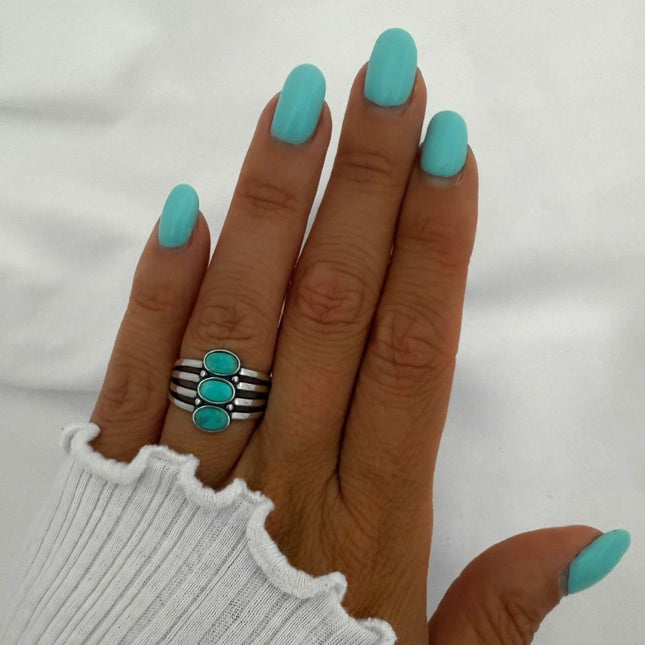 My Unique Style Ring Seda Turquoise - 925 zilver