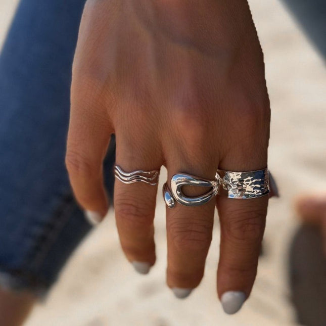 My Unique Style Ring Triple Wave - 925 zilver