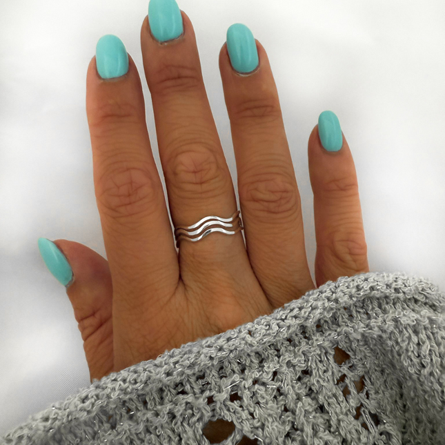 My Unique Style Ring Triple Wave - 925 zilver