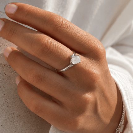 My Unique Style River Moonstone ring - 925 zilver