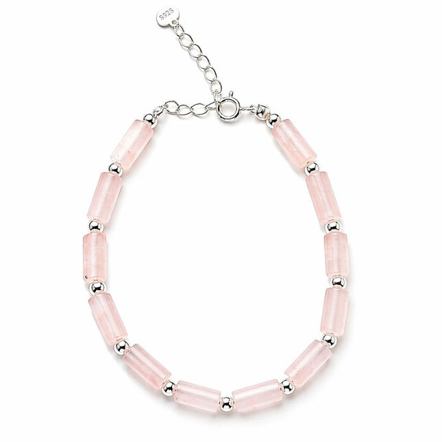 My Unique Style Rose Quartz Flow armband - 925 zilver
