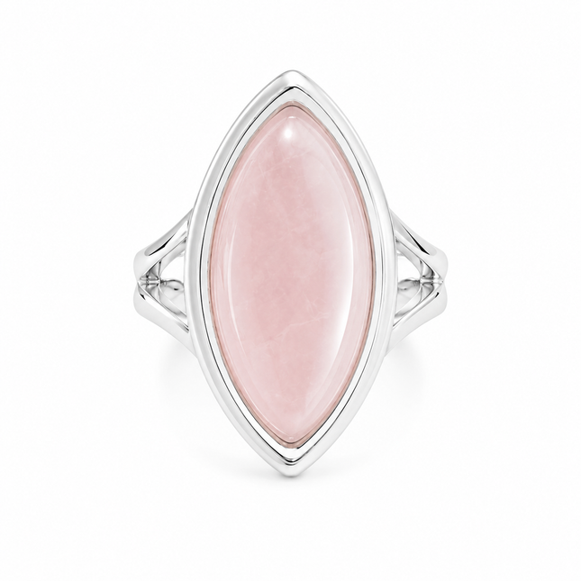 My Unique Style Rosequartz ring Zia - 925 zilver
