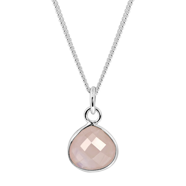 My Unique Style Rozenkwarts ketting - 925 zilver
