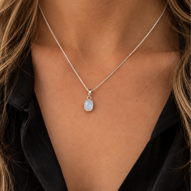 My Unique Style Selene Maansteen ketting - 925 zilver
