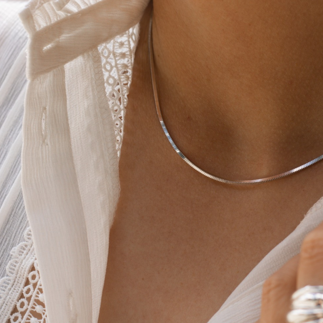 My Unique Style Shadow Snake ketting - 925 zilver