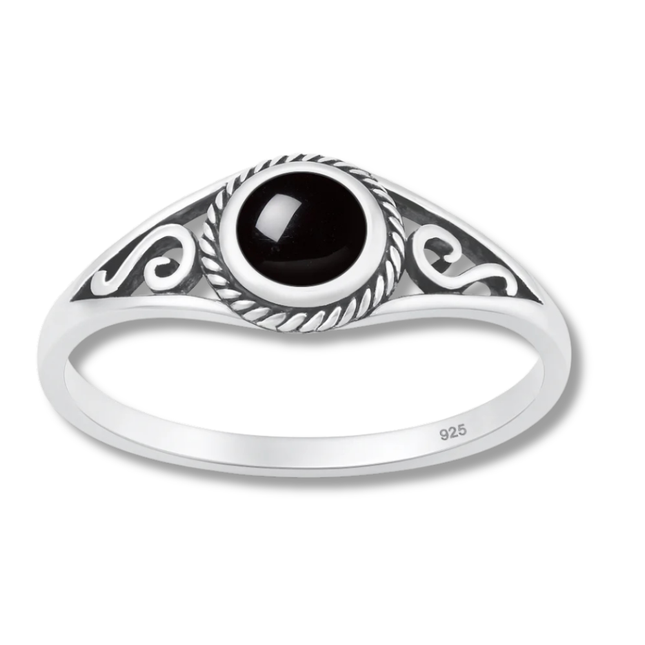 My Unique Style Sierra Onyx ring - 925 zilver