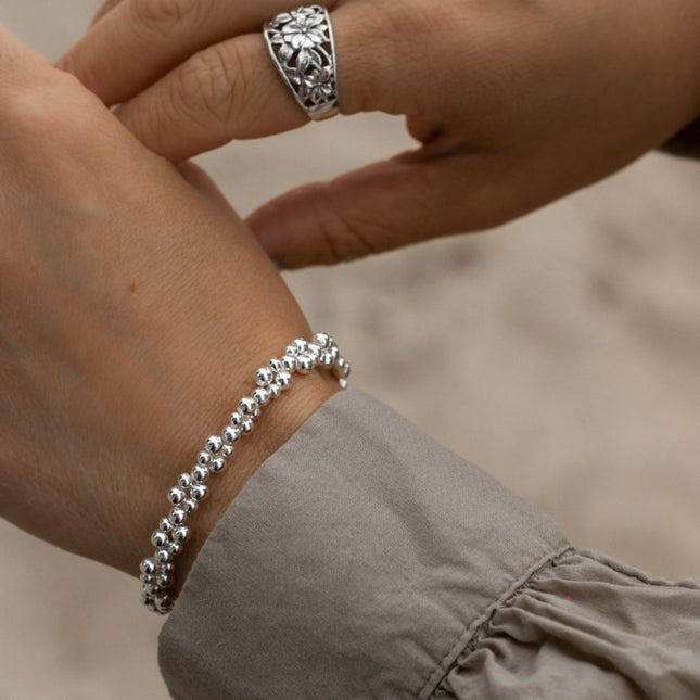 My Unique Style Silver Drops armband - 925 zilver