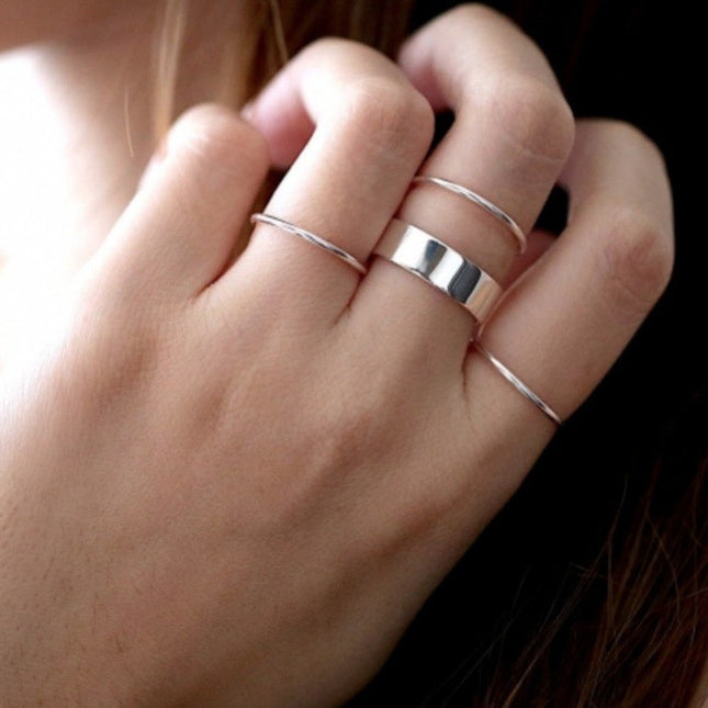 My Unique Style Skinny Stacking ring - 925 zilver