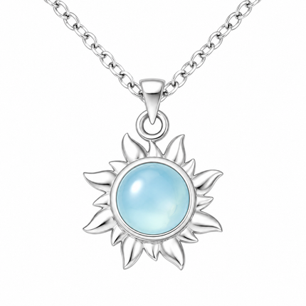 My Unique Style Soleil Chalcedoon ketting - 925 zilver
