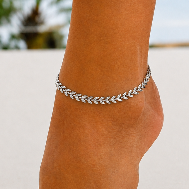 My Unique Style Soleil enkelbandje - zilver