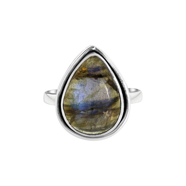 My Unique Style Soltar Labradorite ring - 925 zilver