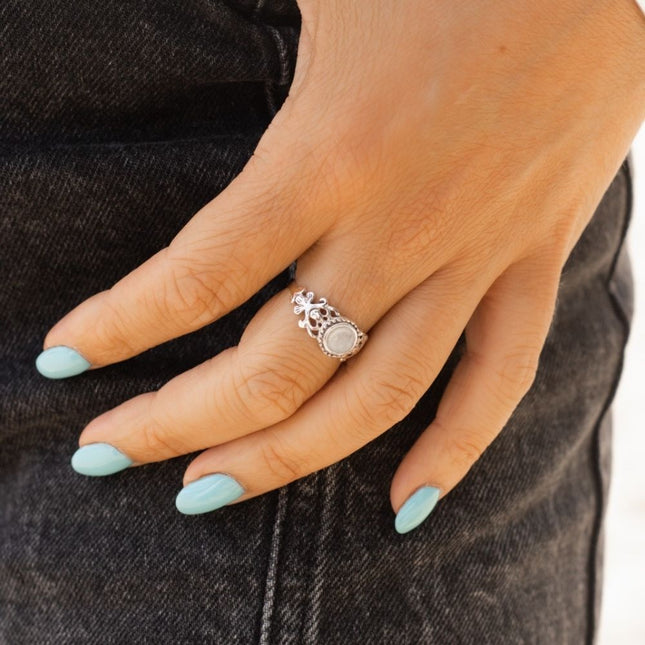 My Unique Style Spirx ring Moonstone - 925 zilver