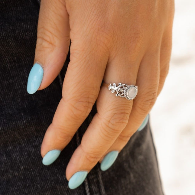 My Unique Style Spirx ring Moonstone - 925 zilver