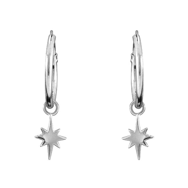 My Unique Style Starburst hoops - 925 zilver