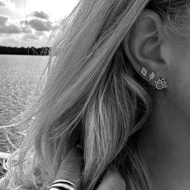 My Unique Style Sun & Leaf Oorbellenset – 925 zilver