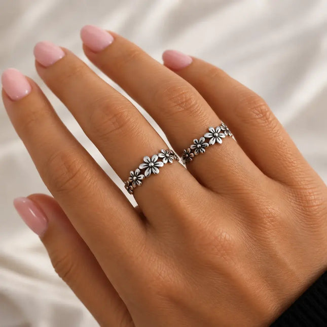 My Unique Style Sweet Flower ring - 925 zilver