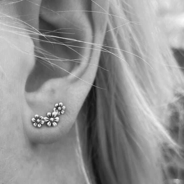 My Unique Style Sweet flower studs - 925 zilver