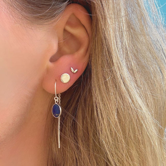 My Unique Style Tiny Leaf oorknopjes - 925 zilver