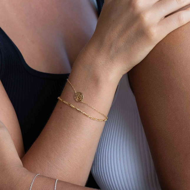 My Unique Style Tree of life bracelet - goldplated