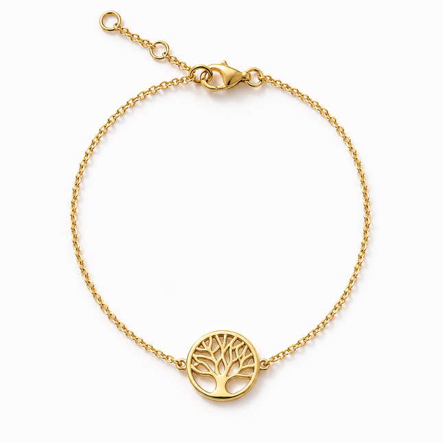 My Unique Style Tree of life bracelet - goldplated