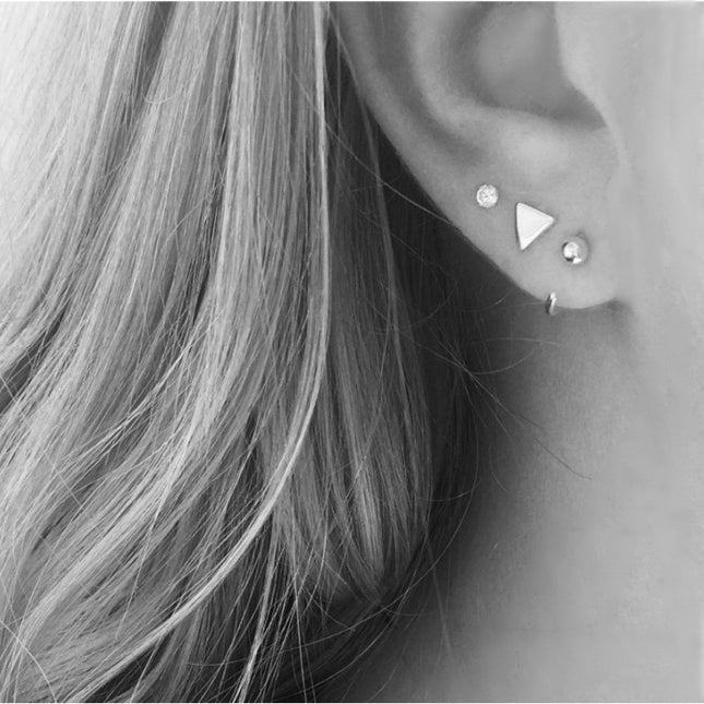 My Unique Style Triangle oorknopjes - 925 zilver