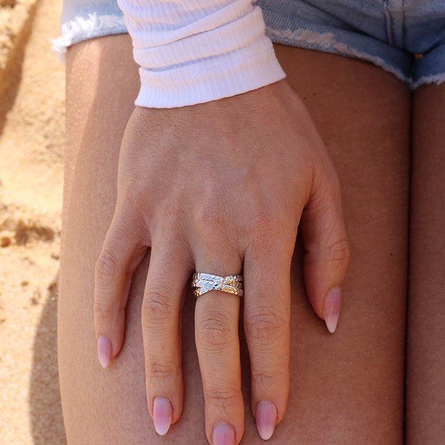 My Unique Style Triple band ring - 925 zilver